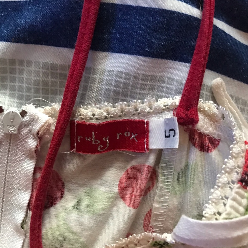 Ruby Rox Cherry Dress Size 5 - Picture 4 of 6